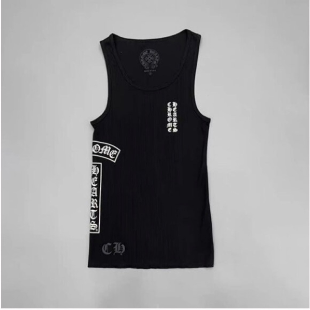 🎻 Chrome Hearts Black Tank Top